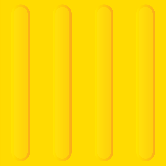 yellow rubber blind bricks